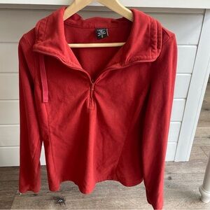 REI Women's Vibrant Red Half-Zip Hoodie